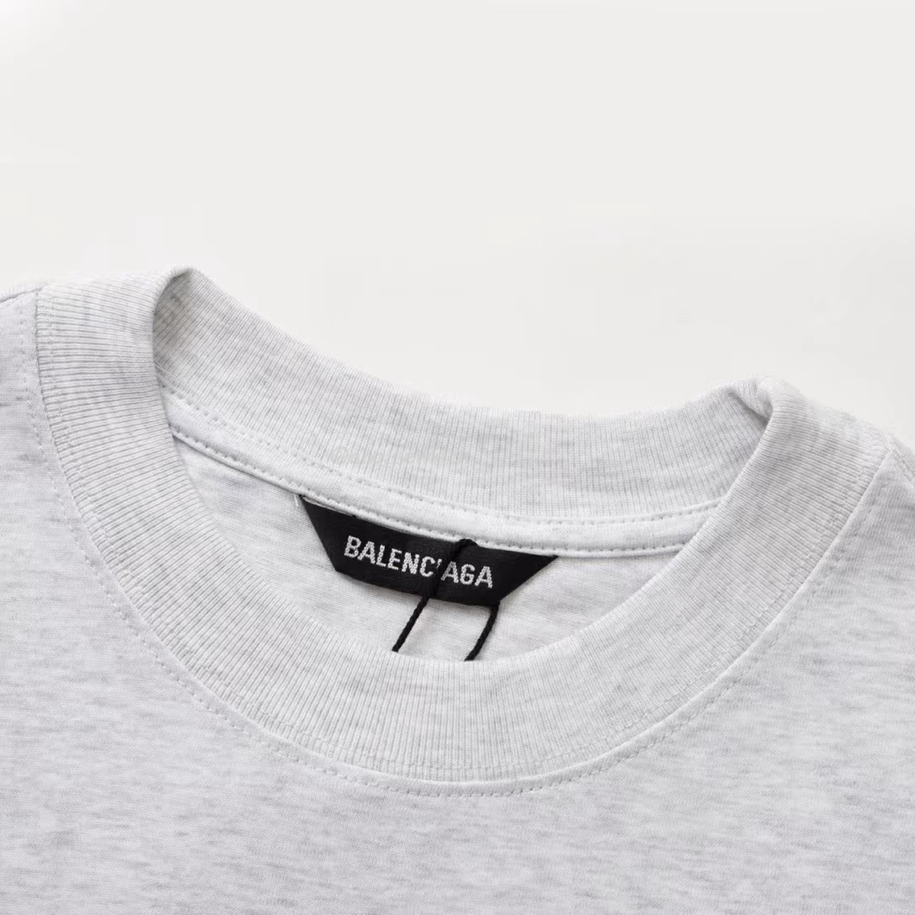 Balenciaga Logo T Shirt Grey (6) - newkick.cc